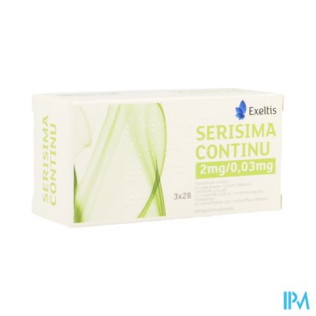 Serisima Continu 2mg/0,03mg Filmomh Tabl 3 X 28