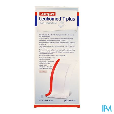 Leukomed T Plus Skin Sens. 10cmx25cm 5 7617803 1