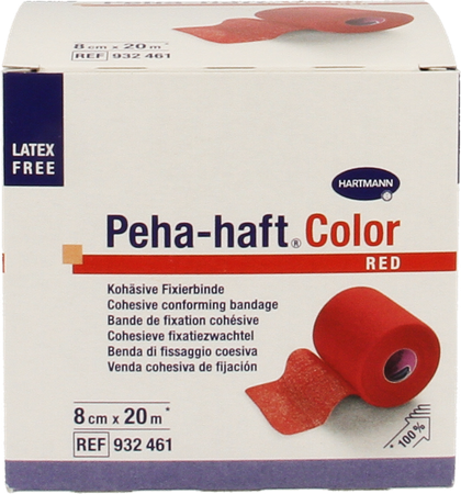 Peha-haft Rood Lf 8cmx20m 1 P/s 2