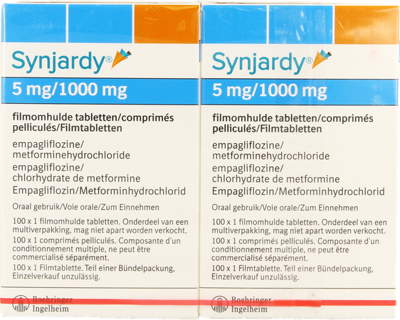 Synjardy 5,0mg/1000mg Filmomh Tabl 200 X 1 Ud 1