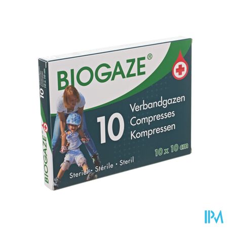 Biogaze 10 Compresses 10 x10 cm