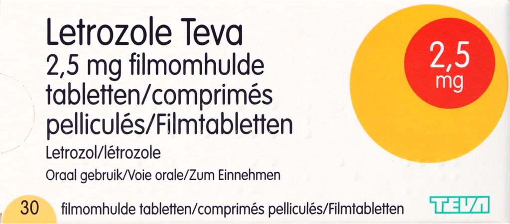 Letrozole Teva 2,5mg Comp Pell 30 X 2,5mg 1