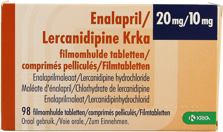 Enalapril/lercanidipine Krka 20/10mg Film.tabl 98 1