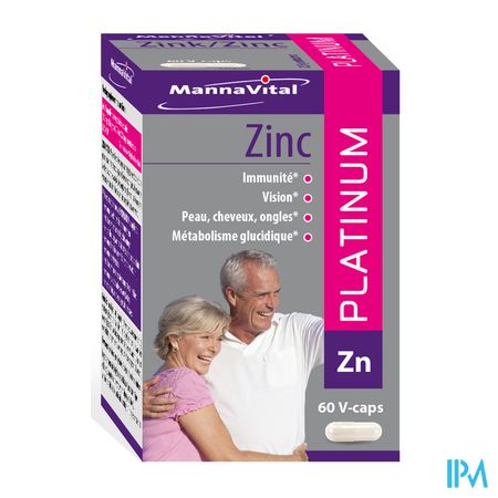 Mannavital Zinc Platinum V-caps 60