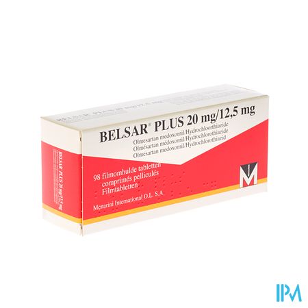 Belsar Plus 20mg/12,5mg Comp Pell 98