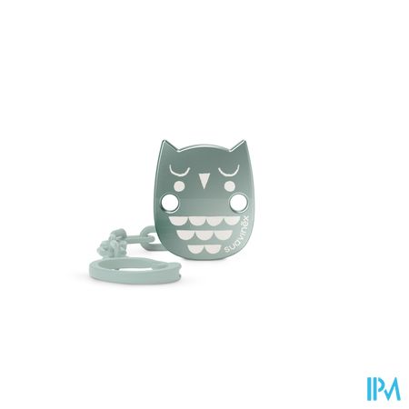 Suavinex Bonhomia Soother Chain Owl Green 2