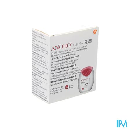 Anoro Ellipta 55/22mcg Pulv Inhal Multidose 30