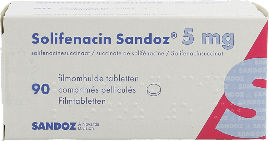 Solifenacin Sandoz 5mg Comp Pell 90 X 5mg 2