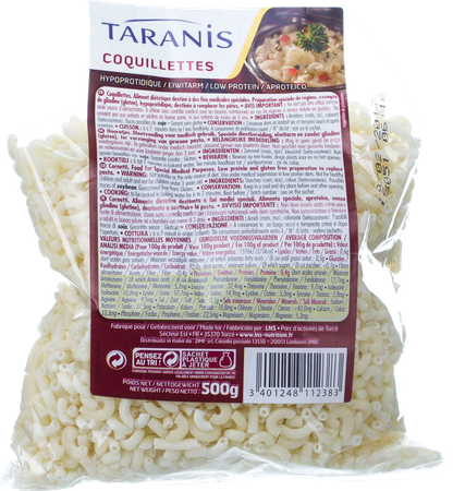 Taranis Pasta Schelpjes Zakje 500g 3