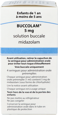 Buccolam 5,0mg Sol Bucc 4 Ser Dos Prerempl 1,0ml 4