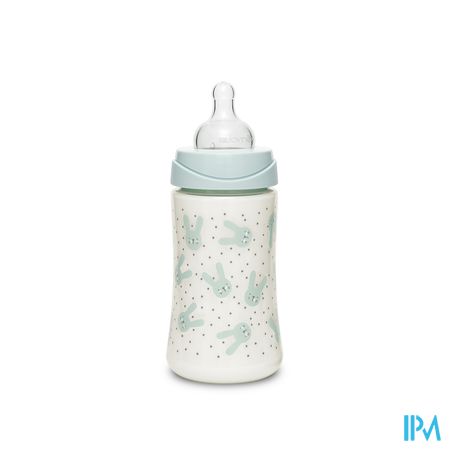 Suavinex Hygge Biberon Silic. 3p 270ml Lapins Vert 1