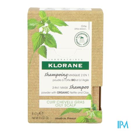 Klorane Capil. Masker Reinigend Brandnetel 8x3g 4