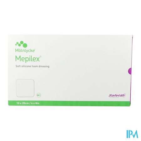 Mepilex Schuimverb Sil Abs Ster 10x20cm 5 294200 3