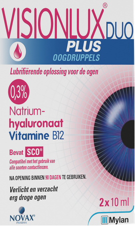 Visionlux Plus Oogdruppels Duo Fl 2 X 10ml 5