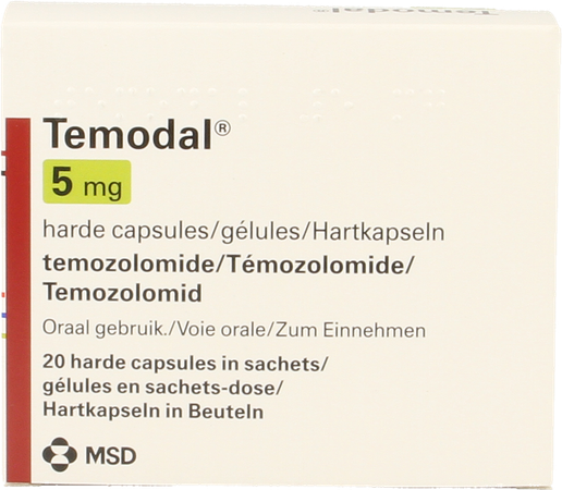 Temodal 5 mg gél. sachet 20 2