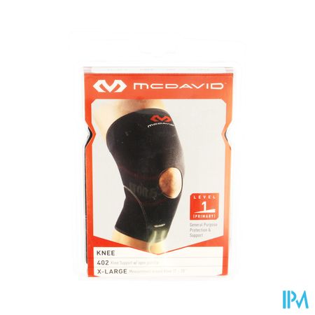 Mcdavid Knee Supp.open Patella Black/scarl. Xl 402