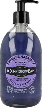 Lcb Zeep Vloeibaar Olijf Lavendel Z/palm Fl 500ml 1