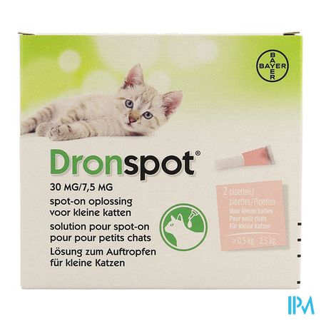 Dronspot 30mg/7,5mg Spot-on Kat Kl.>0,5-2,5kg Pip2 1