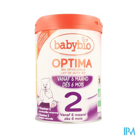 Babybio Optima 2 Opvolgmelk Bio Bifidus +6m 900g