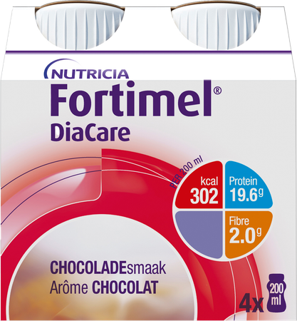 Fortimel DiaCare chocoaldesmaak 4x200ml 2