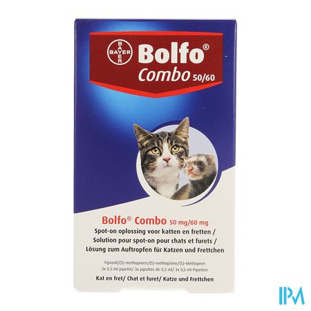 Bolfo Combo 50mg/60mg Spot-on Opl Kat Fret 3x0,5ml 1