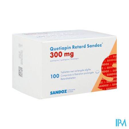 Quetiapin Retard Sandoz 300mg Verl.afg. Comp 100