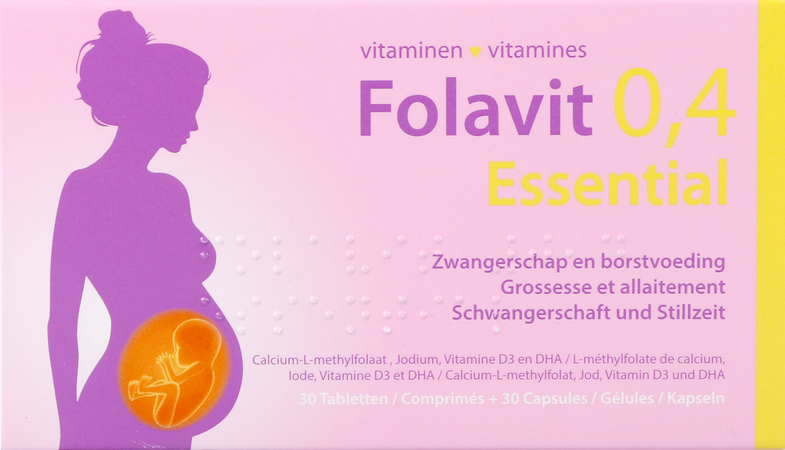 Folavit 0,4mg Essential Tabl 30 + Caps 30 Nf 2