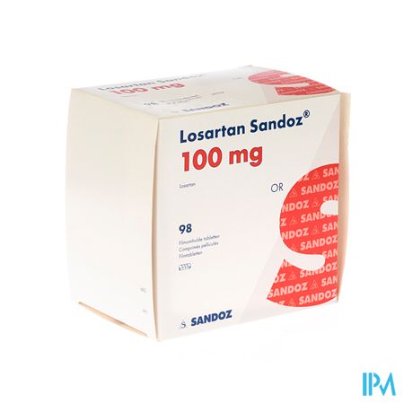 Losartan Sandoz 100mg Tabl 98 X 100mg