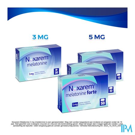 Noxarem Melatonine 3mg Comp 30 3