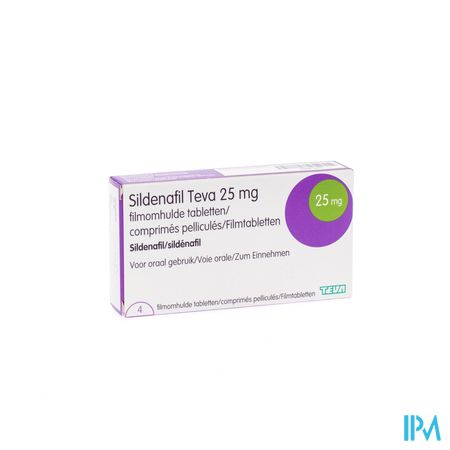 Sildenafil Teva 25mg Filmomh Tabl 4x 25mg