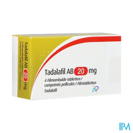 Tadalafil Ab 20mg Filmomh Tabl 4 X 20mg