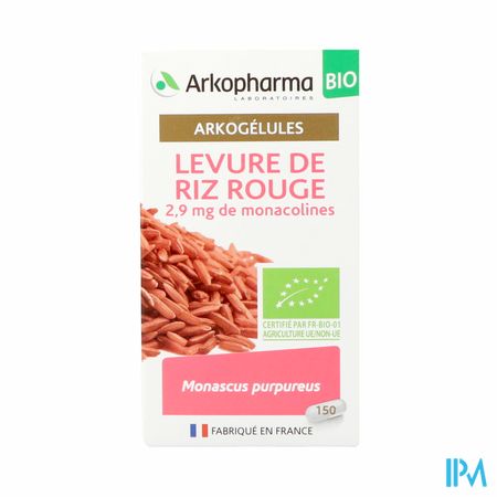 Arkogelules Levure Riz Rouge Bio Caps 150 Nf 2