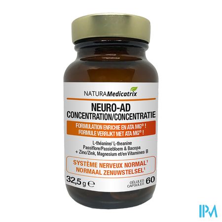 Neuro-ad Concentration Pot Caps 60 3
