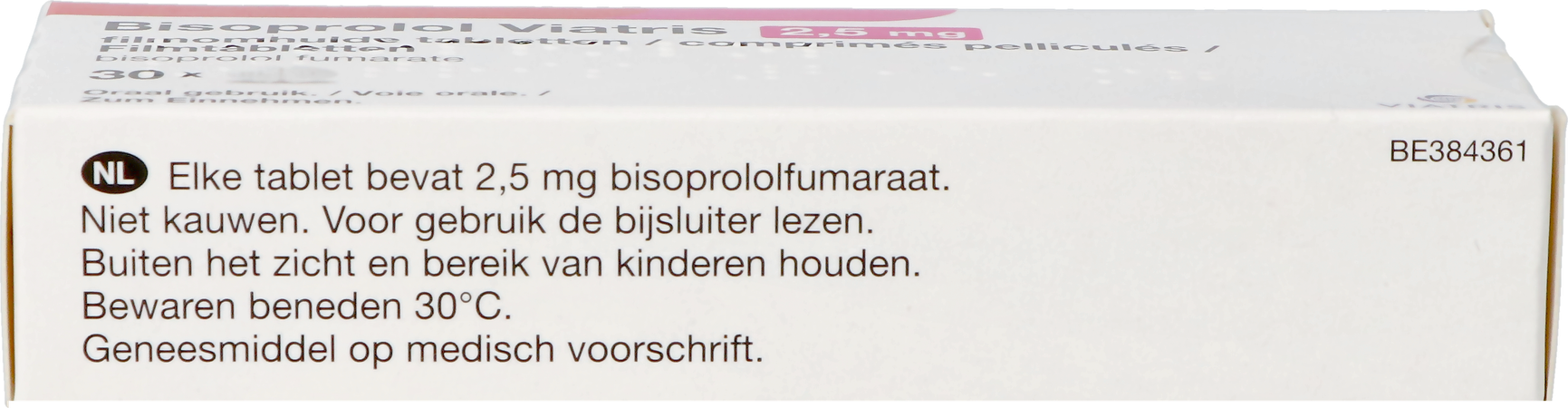 Bisoprolol Viatris 2,5mg Filmomh Tabl 30 7