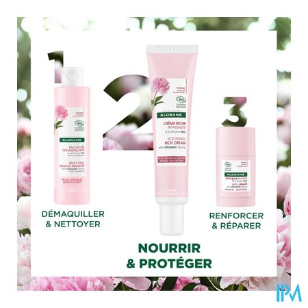 Klorane Gezicht Pioenroos Bio Rijke Cr 40ml 11