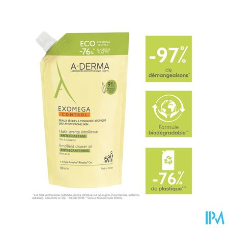 Aderma Exomega Control Wasolie Emol. Refill 500ml 7