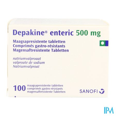 Depakine Drag Enteric 100 X 500mg 1