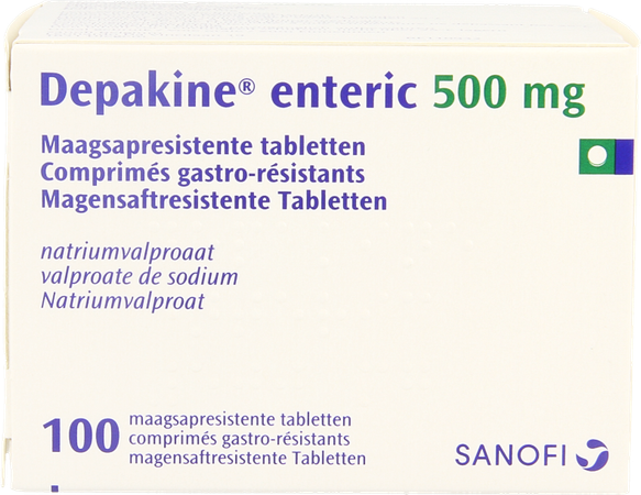 Depakine Drag Enteric 100 X 500mg 1