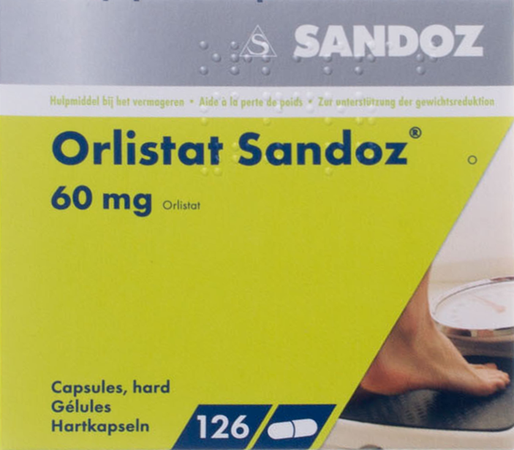 Orlistat Sandoz Harde Caps 126 X 60mg 5
