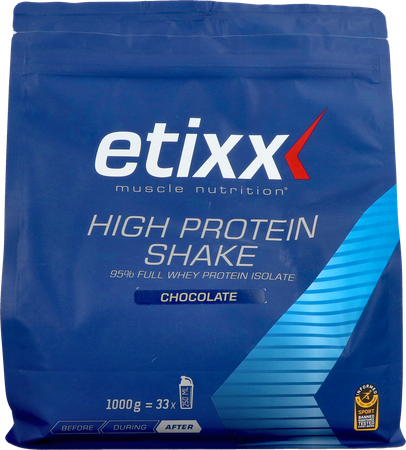 Etixx High Protein Shake Chocolate Pdr 1000g 1