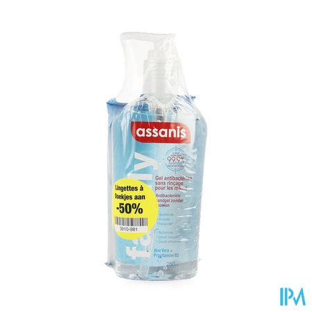 Assanis Family Gel 250ml + Doekjes 25 1/2 Prijs