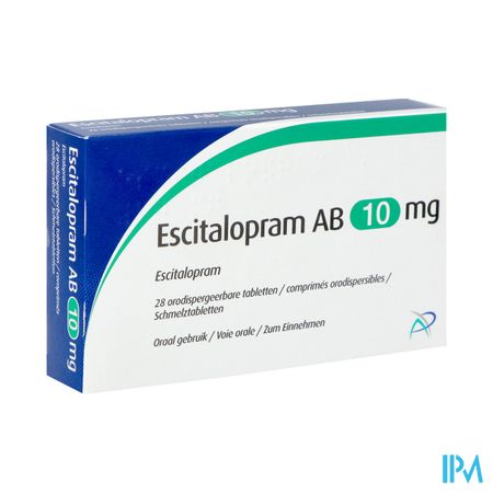 Escitalopram Ab 10mg Comp Orodisp 28 X 10mg