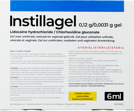 Instillagel Melisana 10 X 6ml 1