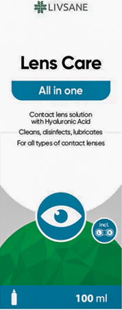 Livsane Eyes Lens Care All In One 100ml + Houder 1