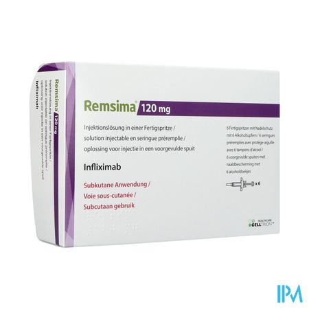 Remsima 120mg Opl Inj Voorgev.spuit 6 + 6 Alc Pad