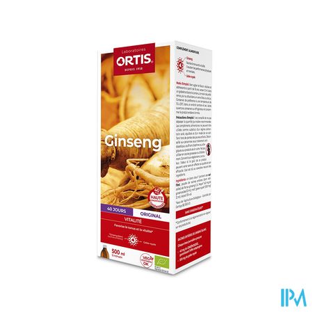 Ortis Ginseng Bio Fl 500ml