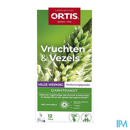 Ortis Vruchten & Vezels Milde Werking Sticks12x10g 3
