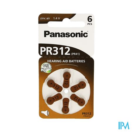 Panasonic Batterie Appareil Oreille Pr 312h 6