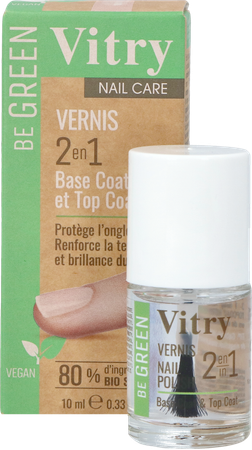 Nagellak Be Green 2&1 Base & Top Coat 10ml 10