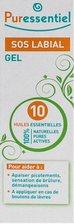Puressentiel Sos Labial Gel 10 Hle Ess. 5ml 5